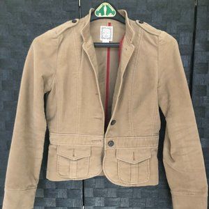 Polo Ralph Lauren Denim Jacket Khaki Brown Suede